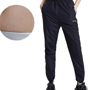 HOTSUIT Womens Sauna Pants Black Size XL Sweat Gym Boxing Exercise Weight loss